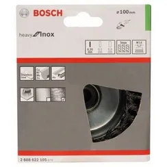 Чашечная щетка Bosch М14 0,35х100 мм пучки нержавеющая сталь