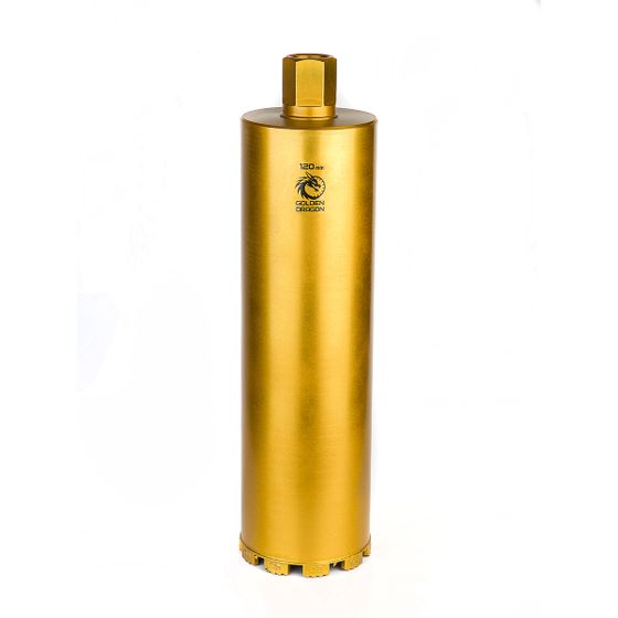 Коронка алмазная по бетону 120x400 мм Golden Dragon 1 1/4" UNC №1