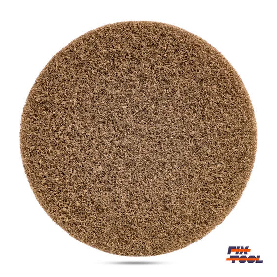 Фото №1 Круг скотч-брайт нетканый 125 мм Fix-Tool Extra Fine P160