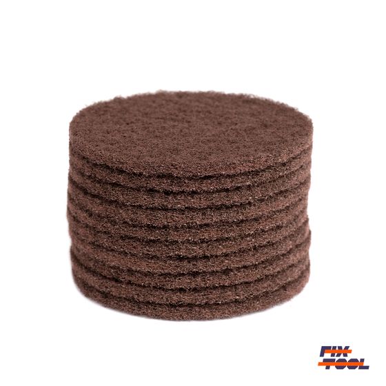 Круг скотч-брайт нетканый 125 мм Fix-Tool Fine P180 10 шт/уп №2 Круг скотч-брайт нетканый 125 мм Fix-Tool Fine P180 10 шт/уп №2