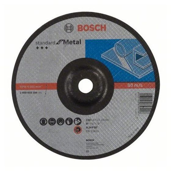 Зачистной круг Bosch Standard for Metal 230 x 6 x 22,23 мм 2608603184