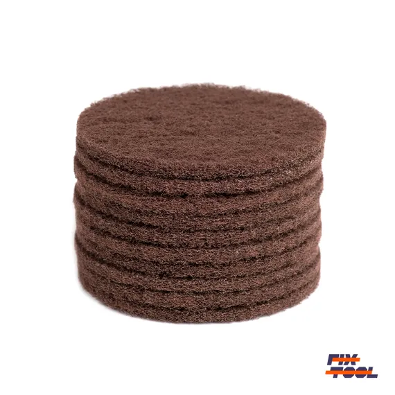 Фото №3 Круг скотч-брайт нетканый 125 мм Fix-Tool Very Fine P320