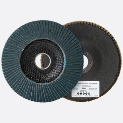 Круг лепестковый торцевой 125х22 мм Fix-Tool PRO Цирконий P80