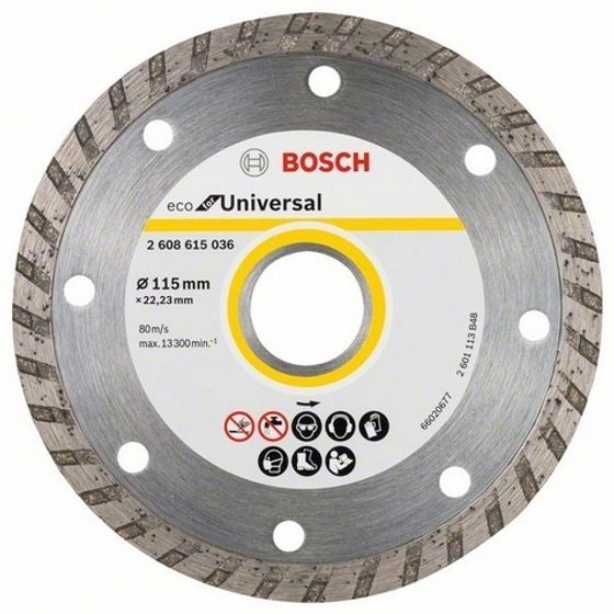 Алмазный диск Bosch ECO Universal Turbo 125х22,23 мм 2608615037