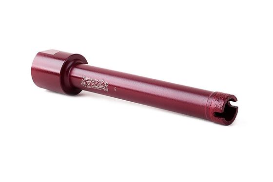 Коронка алмазная по граниту D25 L100 мм "MESSER REDLINE" №1