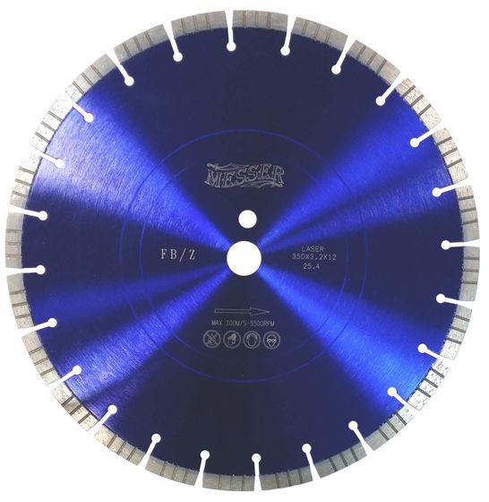 Алмазный диск Messer FB/Z по железобетону 350х25,4 мм 01-16-351