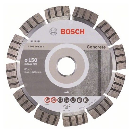 Алмазный диск Bosch Best for Concrete 150х22,23 мм 2608602653