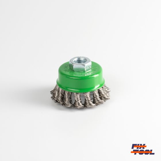Щетка чашечная 65xМ14 Fix Inox ворс нержавеющая сталь 0,50 мм №4 Щетка чашечная 65xМ14 Fix Inox ворс нержавеющая сталь 0,50 мм №4