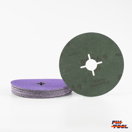 Круг фибровый Bora 9 P60 125 мм х 22 мм - 10 шт/уп №3 Круг фибровый Bora 9 P60 125 мм х 22 мм - 10 шт/уп №3