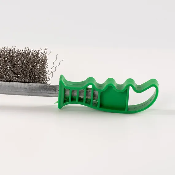 Щетка ручная ворс нержавеющая сталь пластиковая ручка F71895