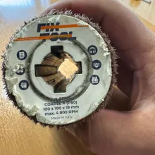 Шлифовальный валик нетканый 100х100х19 Fix-Tool COARSE А (P80)