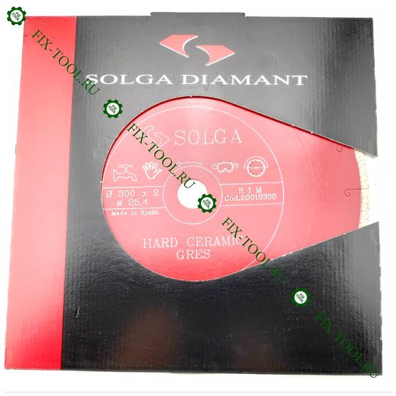 Алмазный диск по керамограниту 300х25,4 мм Solga Diamant HARD CERAMICS №2 Алмазный диск по керамограниту 300х25,4 мм Solga Diamant HARD CERAMICS №2