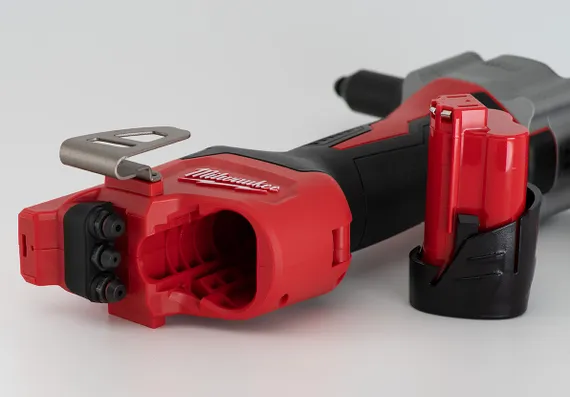 Milwaukee M12 BPRT-201X сменные наконечники, снят аккумулятор