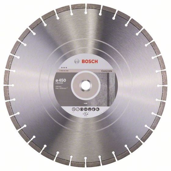 Алмазный диск Bosch Best for Concrete 450х25,4 мм 2608602660