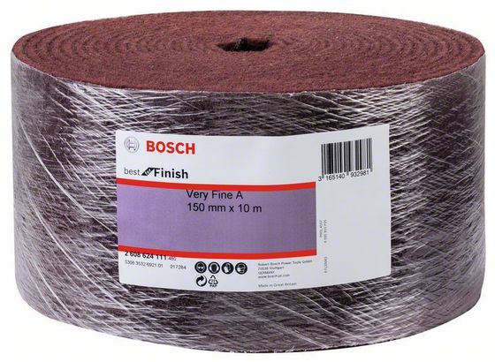 Скотч брайт Bosch рулон красный 150 мм x 10 м Very Fine №2