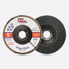Круг лепестковый торцевой 125x22 мм Fix-Tool Z P80 INOX