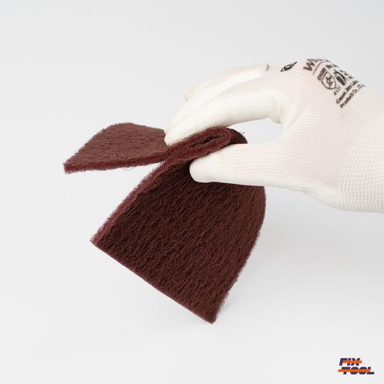 Скотч брайт FB лист красный 158 мм x 224 мм Very Fine SOFT P360 №1