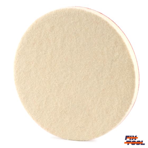 Круг полировальный войлочный Fix-Tool 125x10 мм велкро мягкий №2