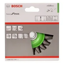 Кольцевая щетка Bosch М14 0,5х115 мм пучки нержавеющая сталь