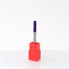 Концевая фреза с плоским торцом 4,0x10x50 мм 4 зуба, HRC 65, Nano Blue