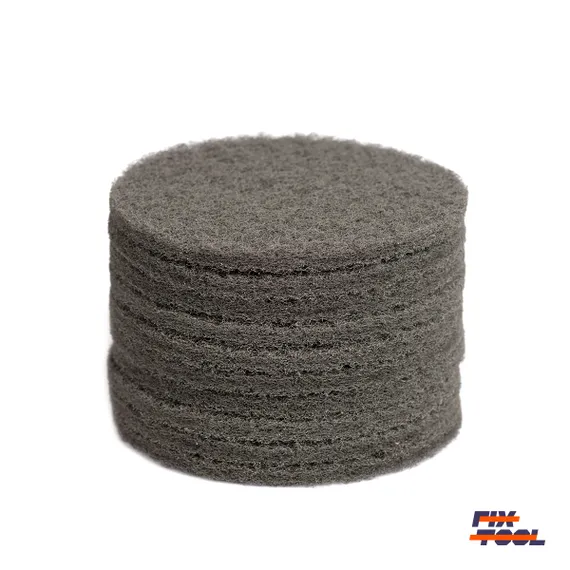 Фото №2 Круг скотч-брайт нетканый 125 мм Fix-Tool Super Fine P1000