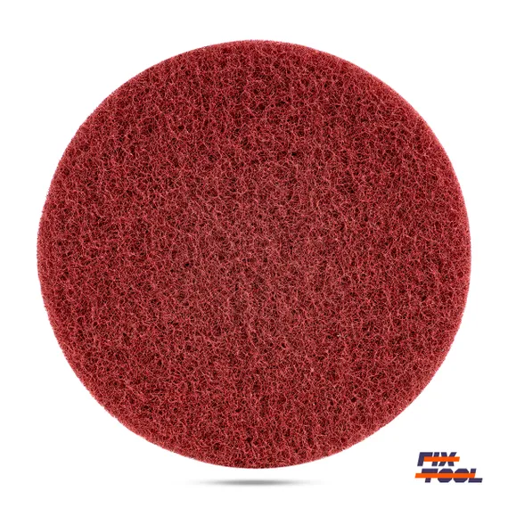 Фото №1 Круг скотч-брайт нетканый 125 мм Fix-Tool Medium pro P120