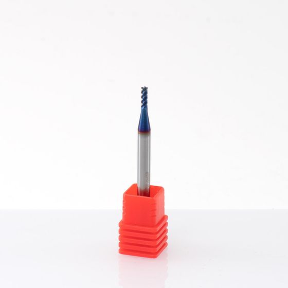 Концевая фреза с плоским торцом 2,0x5,0x50 мм 4 зуба, HRC 65, Nano Blue №2