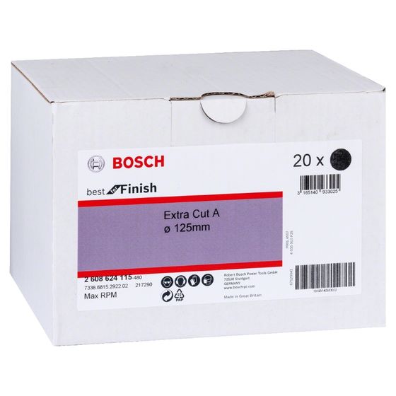 Скотч-брайт Bosch круг коричневый 125 мм Coarse Velcro №4 Скотч-брайт Bosch круг коричневый 125 мм Coarse Velcro №4