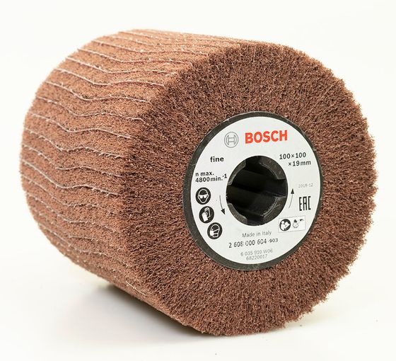 Шлифовальный валик 100х100х19 мм Bosch нетканый Fine A +P280 №1