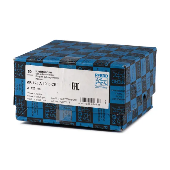 Упаковка шлифовальных кругов на липучке зернистость Р1000 42870118