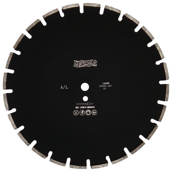 Алмазный диск по асфальту 400х20 мм MESSER A/L 01-12-402