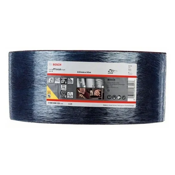 Скотч брайт рулон красный Bosch Very Fine A P320 115 мм x 10 м в упаковке