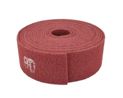 Скотч брайт FLEXOVIT рулон красный 115 мм x 10 м Coarse