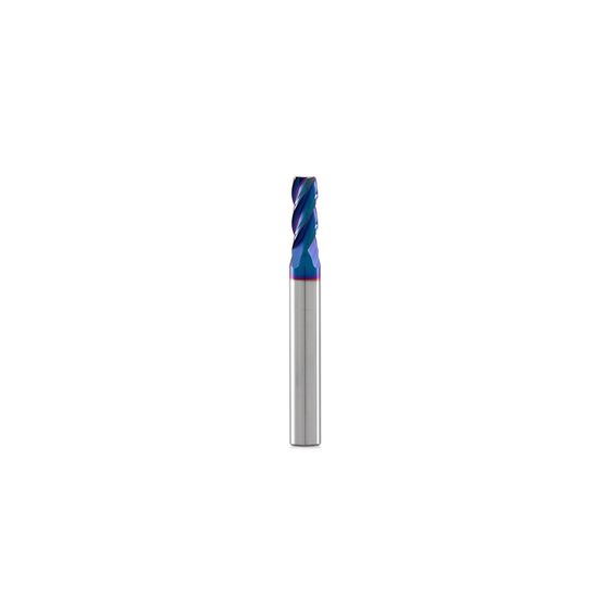 Концевая фреза с плоским торцом 5,0x13x50 мм 4 зуба, HRC 65, Nano Blue №1