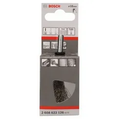 Кистевидная щетка Bosch 6мм 0.2 x 15 мм витая INOX 2608622126