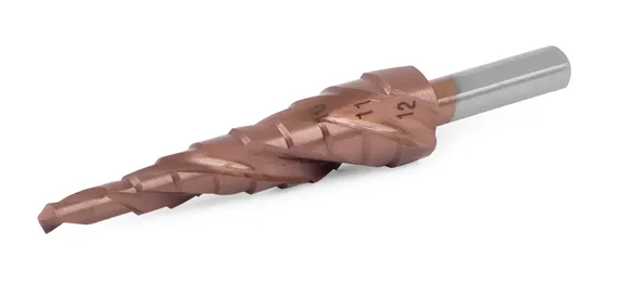 Ступенчатое спиральное сверло Messer 4 - 12 мм HSS CO 9 ступеней