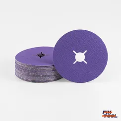 Круг фибровый Bora 9 P80 125 мм х 22 мм - 25 шт/уп