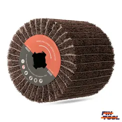 Шлифовальный валик 100x100x19 мм RoxelPro нетканый Medium A + P150