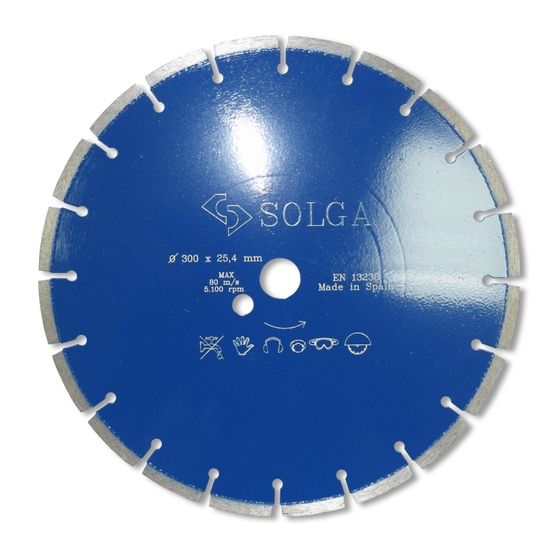 Диск алмазный Solga Diamant Professional 300х25,4 мм железобетон 13703300 №1