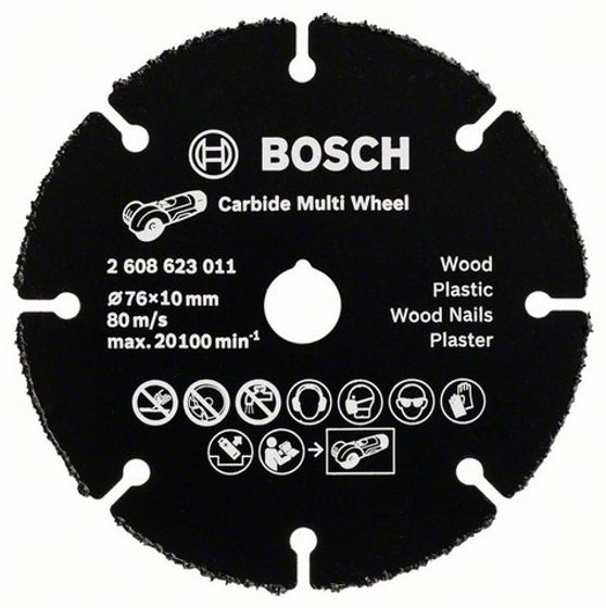 Твердосплавный отрезной круг BOSCH 76х1х10 мм Multi Wheel