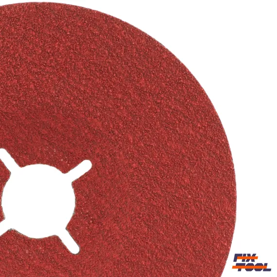 Круг фибровый крупным планом 125 мм P80 керамика