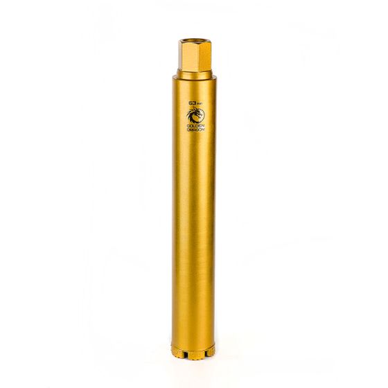 Коронка алмазная по бетону 63x400 мм Golden Dragon 1 1/4" UNC №1
