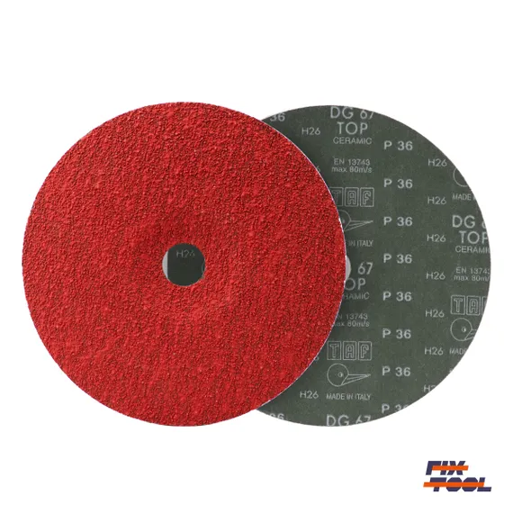 Фото №1 Круг фибровый 180 мм x 22 мм P36 TAF керамика