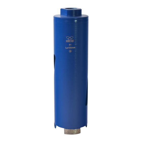 Алмазная коронка по бетону KEOS (сухой рез) М16 51/150мм №1