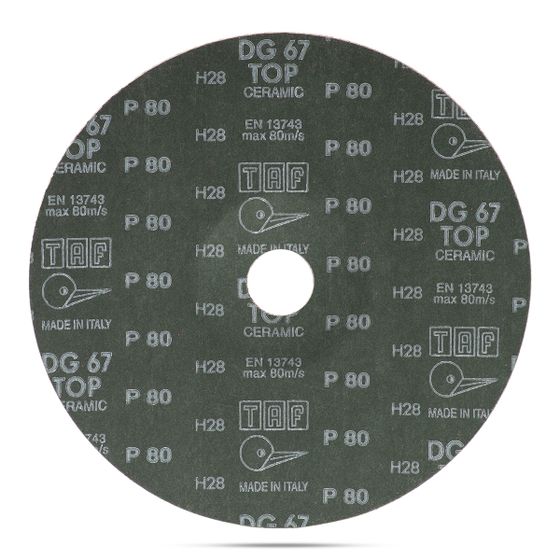 Круг фибровый 180 мм x 22 мм P80 TAF керамика - 25 шт/уп №3