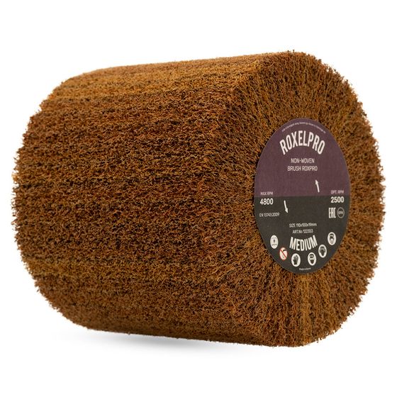 Шлифовальный валик 110x100x19 мм RoxelPro нетканый Medium A (P180) №2 Шлифовальный валик 110x100x19 мм RoxelPro нетканый Medium A (P180) №2