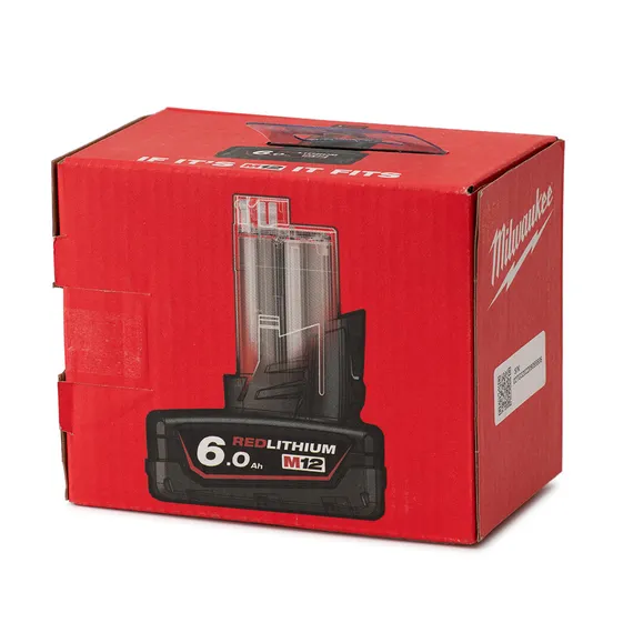 Аккумулятор Milwaukee M12 B6 упаковка вид сзади