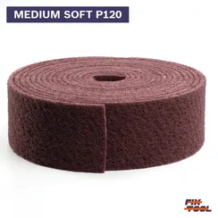 Рулон нетканый абразивный Fix-Tool 115x10000 мм MEDIUM SOFT P120