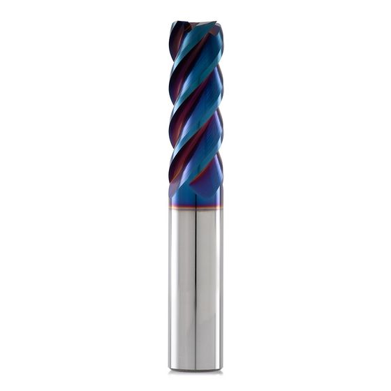Концевая фреза с плоским торцом 16x45x100 мм 4 зуба, HRC 65, Nano Blue №1
