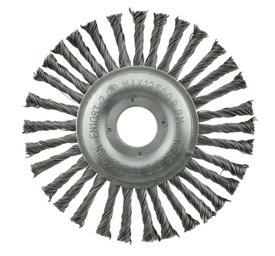 Щетка дисковая витая Fix Steel 125 x 6 x 22,2 мм ворс сталь